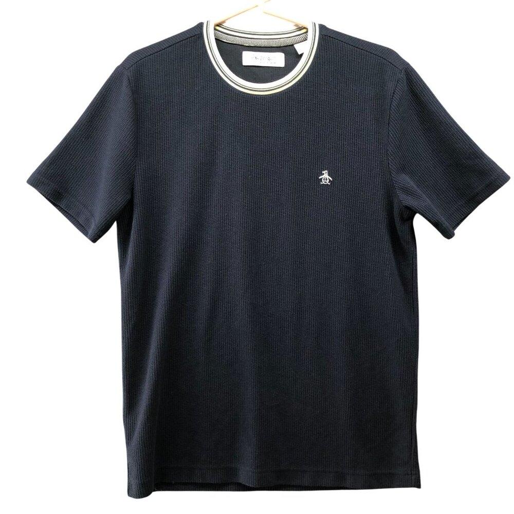 Original Penguin‎ Munsingwear Waffle Short Sleeve T Shirt Mens XS Navy Blue